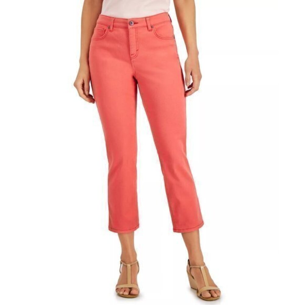 nine west | vintage boho capris in coral | size 4/27